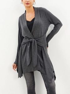 LA Angels Kardigan w kolorze antracytowym rozmiar: L. Czarne kardigany LA Angels, l, bez wzorów, bez ramiączek. Za 126,45 zł.