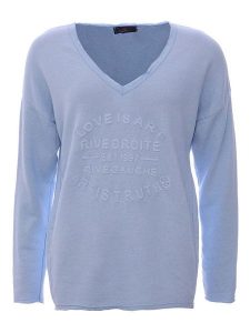 Zwillingsherz Bluza w kolorze błękitnym rozmiar: S/M. Niebieskie bluzy Zwillingsherz, m, bez wzorów, bez kaptura. Za 144,92 zł.