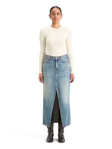 Scotch & Soda Spódnica dżinsowa w kolorze niebieskim rozmiar: XS. Niebieskie spódnice Scotch & Soda, na co dzień, xs, z aplikacjami, klasyczne, maxi. Za 184,46 zł.