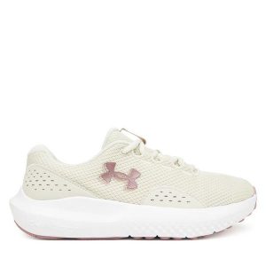 Buty do biegania Under Armour. Białe buty sportowe Under Armour, bez wzorów, bez zapięcia, do biegania. Za 229,99 zł.