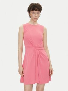 Silvian Heach Sukienka koktajlowa Ereni GPP25331VE Różowy Slim Fit. Czerwone kombinezony Silvian Heach, bez wzorów, z syntetyku, wizytowe, bez kołnierzyka, bez ramiączek. Za 309,99 zł.