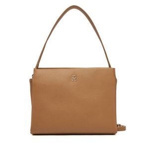 Torebka Tommy Hilfiger. Brązowe torebki klasyczne TOMMY HILFIGER, bez wzorów, bez dodatków. Za 399,99 zł.
