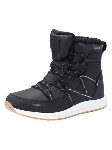 Kangaroos Kozaki zimowe "Leyla" w kolorze czarnym rozmiar: 42. Czarne kozaki KangaROOS, na zimę, bez wzorów, z wełny, bez obcasa, bez zapięcia. Za 171,12 zł.