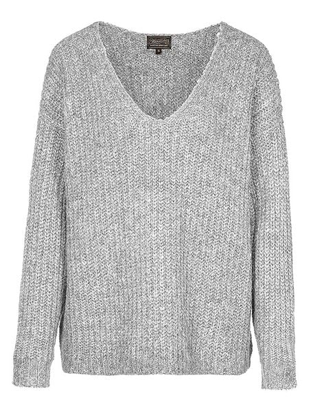 Herrlicher Sweter "Lini" w kolorze szarym rozmiar: S. Szare swetry oversize Herrlicher, s, bez wzorów, ze splotem, bez ramiączek. Za 150,72 zł.