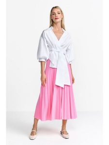 Rich & Royal Spódnica w kolorze różowym rozmiar: 40. Czerwone spódnice Rich & Royal, na co dzień, bez wzorów, midi. Za 212,30 zł.