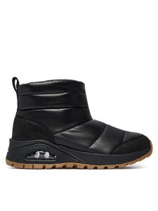 Skechers Śniegowce Uno Rugged - Puffer 168127 Czarny. Czarne buty zimowe Skechers, z materiału, bez obcasa, bez zapięcia. Za 449,99 zł.