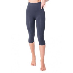 Legginsy capri z płaskim brzuszkiem z włóknem Emana 200 den Noah. Niebieskie legginsy Anaissa, bez wzorów, z poliamidu. W wyprzedaży za 120,00 zł.