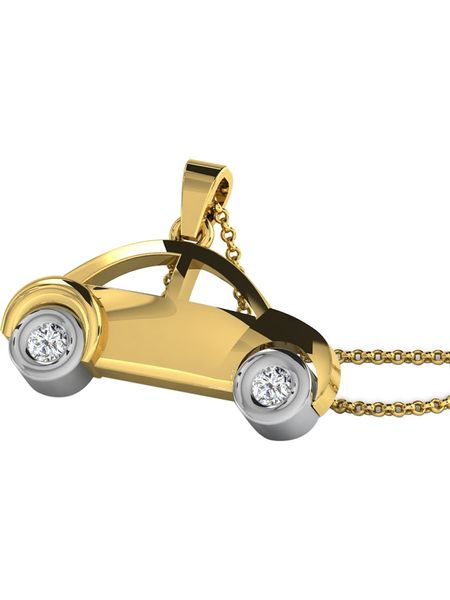 Vittoria Jewels Złota zawieszka z diamentami rozmiar: onesize. Żółte zawieszki Vittoria Jewels, z diamentem, srebrne. Za 226,77 zł.