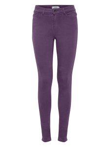 B.young Dżinsy - Slim fit - w kolorze fioletowym rozmiar: W34/L32. Różowe jeansy b.young, z aplikacjami, ze skóry. Za 96,60 zł.