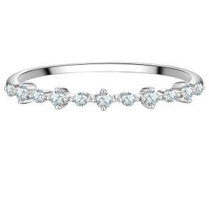 Glanzstücke München Pierscionek z Srebra Sterling w srebrze z Cyrkonia Pierścionki 1 ct Damski. Białe pierścionki Glanzstücke München, z cyrkonią, srebrne. Za 169,99 zł.