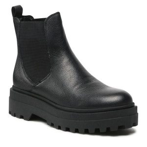 Sztyblety Lasocki. Czarne botki Lasocki, bez wzorów, bez obcasa, na płaskiej podeszwie, bez zapięcia. Za 114,99 zł.