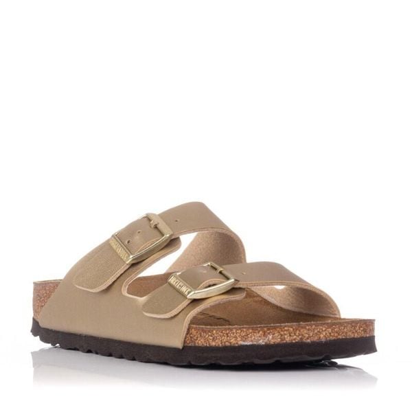 Klapki damskie Birkenstock Arizona BS. Szare klapki Birkenstock, bez wzorów, z materiału, bez obcasa. Za 339,00 zł.