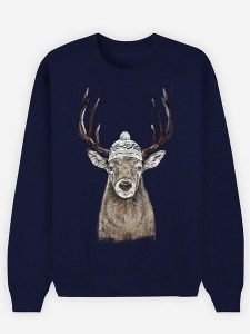 WOOOP Bluza "Outside" w kolorze granatowym rozmiar: M. Niebieskie bluzy Wooop, m, bez wzorów, z bawełny, bez kaptura. Za 100,99 zł.