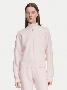 Guess Bluza V2YQ17 K7UW2 Różowy jasny Regular Fit. Czerwone bluzy Guess, l, z aplikacjami, z wiskozy, bez kaptura. Za 364,99 zł.