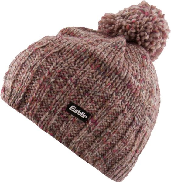 Czapka zimowa Eisbär Wms Wally z pomponem, różowa, onesize. Czerwone czapki 909, z aplikacjami, z polaru. Za 148,99 zł.