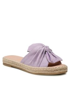 DeeZee Espadryle WSS990-101 Fioletowy. Fioletowe espadryle DeeZee, bez wzorów, z materiału, bez obcasa. Za 61,99 zł.