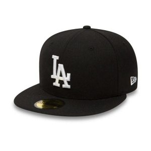 Czapka z daszkiem New Era 59FIFTY Los Angeles Dodgers Essential 10047495. Czarne czapki New Era, bez wzorów. Za 139,00 zł.
