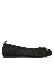 LOVE MOSCHINO Baleriny JA11051G0MIQ0000 Czarny. Czarne balerinki LOVE MOSCHINO, bez wzorów, z materiału, bez obcasa, bez zapięcia. Za 469,99 zł.