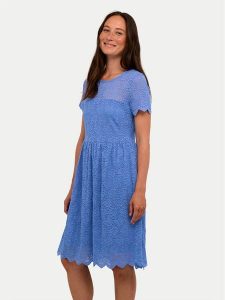Kaffe Sukienka letnia Karen 10508535 Niebieski Regular Fit. Niebieskie kombinezony Kaffe, na lato, xs, bez wzorów, z syntetyku, bez kołnierzyka, bez ramiączek. Za 209,99 zł.
