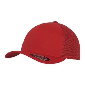 Czapka Z Daszkiem Tactel Mesh. Niebieskie czapki FLEXFIT, bez wzorów, z meshu. Za 98,99 zł.