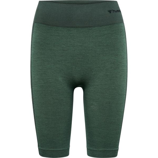 Damskie szorty bezszwowe Hummel. Zielone szorty Hummel, bez wzorów. Za 214,50 zł.