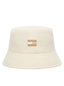 Tommy Jeans Kapelusz Heritage Bucket AW0AW17581 Beżowy. Brązowe kapelusze Tommy Jeans, bez wzorów, z bawełny. Za 159,99 zł.