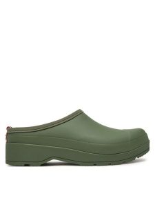 Hunter Klapki WFF1002RMA Khaki. Brązowe klapki Hunter, bez wzorów, z gumy, bez obcasa. Za 279,99 zł.
