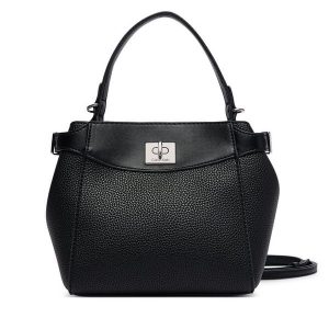 Torebka Calvin Klein. Czarne torebki klasyczne Calvin Klein, bez wzorów, bez dodatków. Za 489,99 zł.