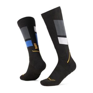 Skarpetki sportowe dla dorosłych Thermonet Over The Calf Socks. Czarne skarpetki Buff, bez wzorów, z elastanu. Za 149,99 zł.