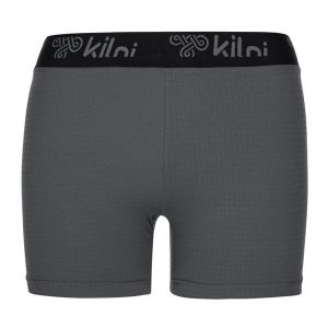 Damskie spodenki funkcjonalne legginsy Kilpi DOMINO-W. Szare legginsy Kilpi, bez wzorów, z materiału, krótkie. Za 91,56 zł.