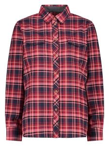 CMP Koszula funkcyjna w kolorze czerwonym ze wzorem rozmiar: 42. Czerwone koszule CMP, bez wzorów, z materiału, bez kołnierzyka, bez ramiączek. Za 114,17 zł.