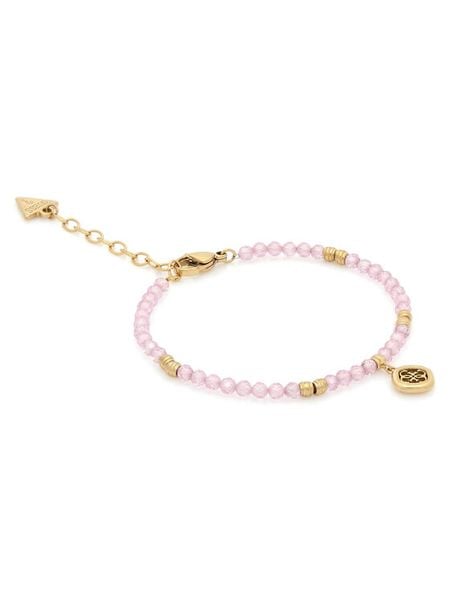 Guess Bransoletka JUBB06 147JW Różowy. Czerwone bransoletki Guess, ze stali. Za 210,99 zł.