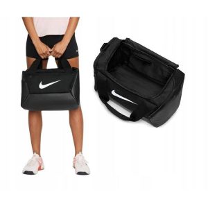 Torba Nike Brasilia sportowa. Czarne torby podróżne i sportowe Nike, bez wzorów. Za 169,99 zł.