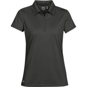 Damska Eclipse H2XDry Pique Polo. Szare koszulki sportowe STORMTECH, bez wzorów, bez ramiączek. Za 88,99 zł.