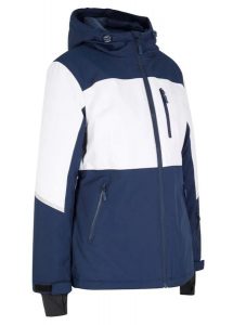 Wodoodporna funkcyjna kurtka narciarska. Niebieskie kurtki bonprix, na zimę, bez wzorów, bez kaptura. Za 389,99 zł.