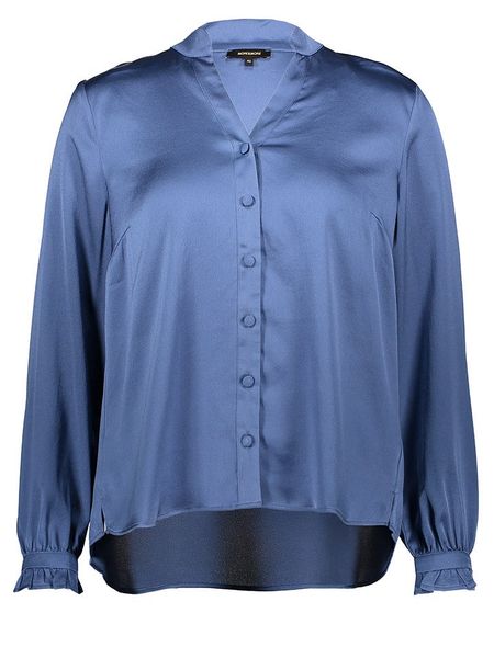 More & More Bluzka w kolorze niebieskim rozmiar: 44. Niebieskie bluzki More & More, bez wzorów, bez kołnierzyka, bez ramiączek. Za 91,56 zł.