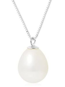 Pearline Srebrny naszyjnik z zawieszką - dł. 42 cm rozmiar: onesize. Szare naszyjniki Pearline, z perłą, srebrne. Za 260,99 zł.