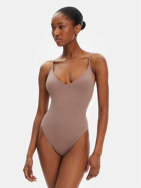 Roxy Strój kąpielowy Lasca ERJX103712 Brązowy. Brązowe stroje jednoczęściowe Roxy, bez wzorów, z syntetyku. Za 169,99 zł.