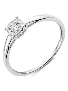 Revoni Złoty pierścionek z diamentem rozmiar: 58. Szare pierścionki Revoni, z diamentem, złote. Za 1 609,99 zł.