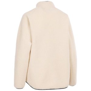 Damska Bluza Polarowa Quake Ze Skórzanym Wykończeniem. Niebieskie kurtki Trespass, na zimę, xl, bez wzorów, z polaru, bez kaptura. Za 183,99 zł.