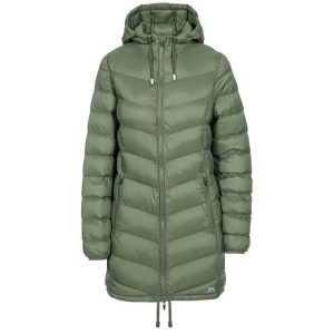 Kurtka Damska Rianna. Szare kurtki Trespass, xl, bez wzorów, z puchu, bez kaptura. Za 242,99 zł.