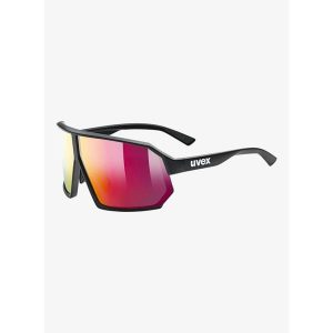 Okulary przeciwsłoneczne Uvex Sportstyle 237 - black matt/mirror red. Czarne okulary przeciwsłoneczne UVEX. Za 323,52 zł.