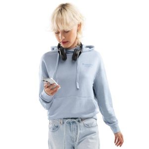 Bluza dresowa z kapturem Lifestyle damska SIROKO Splash-W. Niebieskie bluzy SIROKO, xl, bez wzorów, z bawełny, z kapturem. Za 191,00 zł.