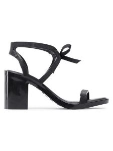 Melissa Sandały Ophelia + Jason Wu Ad 32962 Czarny. Czarne sandały Melissa, bez wzorów, z tworzywa sztucznego, bez obcasa, na słupku, bez zapięcia. Za 599,00 zł.