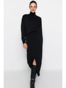 Trendyol 2-częściowy zestaw w kolorze czarnym rozmiar: S. Czarne golfy Trendyol, bez wzorów. Za 144,58 zł.