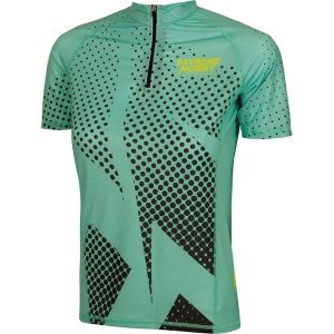Koszulka biegowa damska z zamkiem i krótkim rękawem EXTREME HOBBY HALFTONE. Czerwone bluzki EXTREME HOBBY, l, bez wzorów, z elastanu, sportowe, bez kołnierzyka, bez ramiączek. Za 159,00 zł.