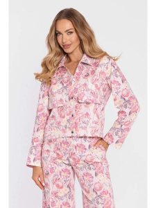 Made of emotion Kurtka w kolorze jasnoróżowym rozmiar: L/XL. Różowe kurtki Made Of Emotion, l, bez wzorów, bez kaptura. Za 244,99 zł.