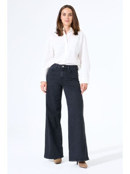 Garcia Dżinsy - Comfort fit - w kolorze czarnym rozmiar: W31/L32. Czarne jeansy Garcia, z aplikacjami, ze skóry, z podwyższonym stanem. Za 189,95 zł.