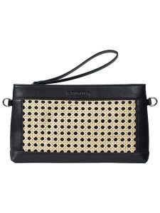 LUHTA Kopertówka "Ootosi" w kolorze beżowo-czarnym - 28 x 16 x 4 cm rozmiar: onesize. Brązowe torebki wieczorowe Luhta, bez wzorów, z materiału, bez dodatków. Za 69,99 zł.