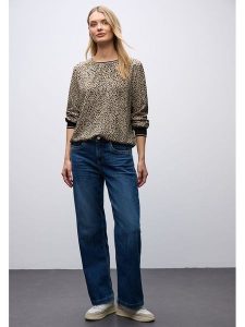 Street One Bluzka w kolorze beżowym rozmiar: 36. Brązowe bluzki Street One, s, bez wzorów, z wiskozy, klasyczne, bez kołnierzyka, bez ramiączek. Za 122,67 zł.